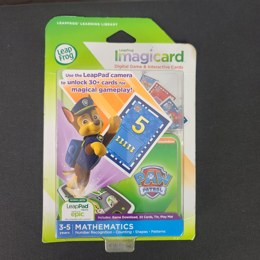 LeapFrog Imagicard Paw Patrol 5 3-5 Mathematics.